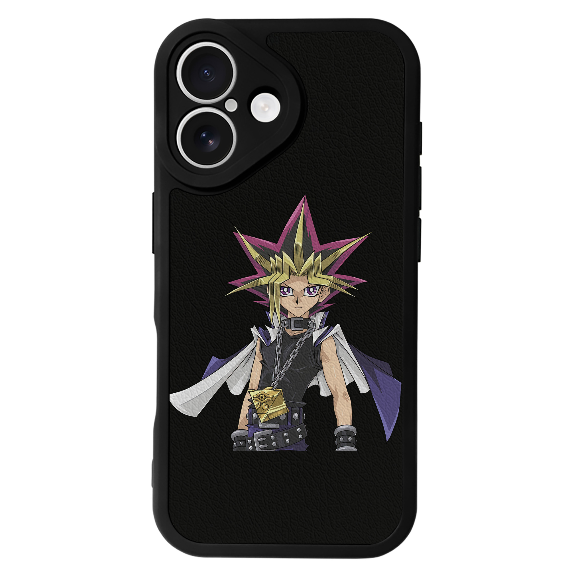 遊☆戯☆王 Yu-Gi-Oh! 【iPhone 16シリーズ対応】シリコンスマホケース（レザー調） 材質：シリコン